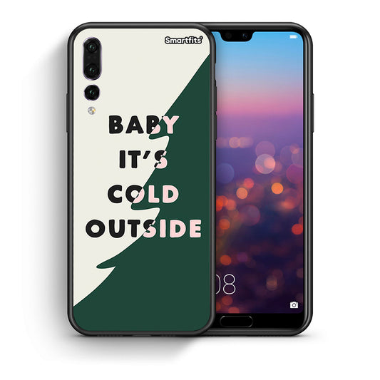 Θήκη Huawei P20 Pro Cold Outside από τη Smartfits με σχέδιο στο πίσω μέρος και μαύρο περίβλημα | Huawei P20 Pro Cold Outside case with colorful back and black bezels