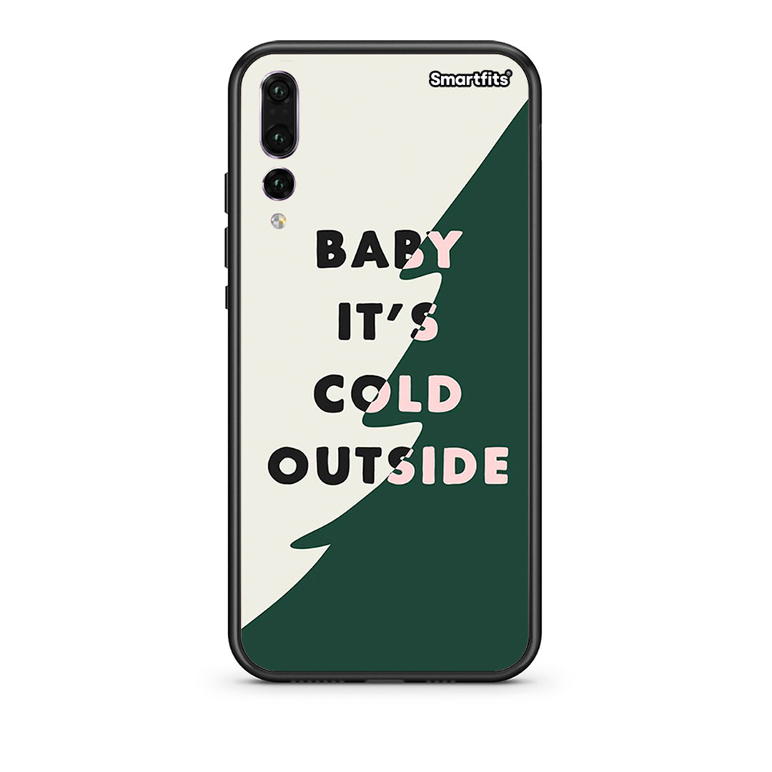 huawei p20 pro Cold Outside θήκη από τη Smartfits με σχέδιο στο πίσω μέρος και μαύρο περίβλημα | Smartphone case with colorful back and black bezels by Smartfits