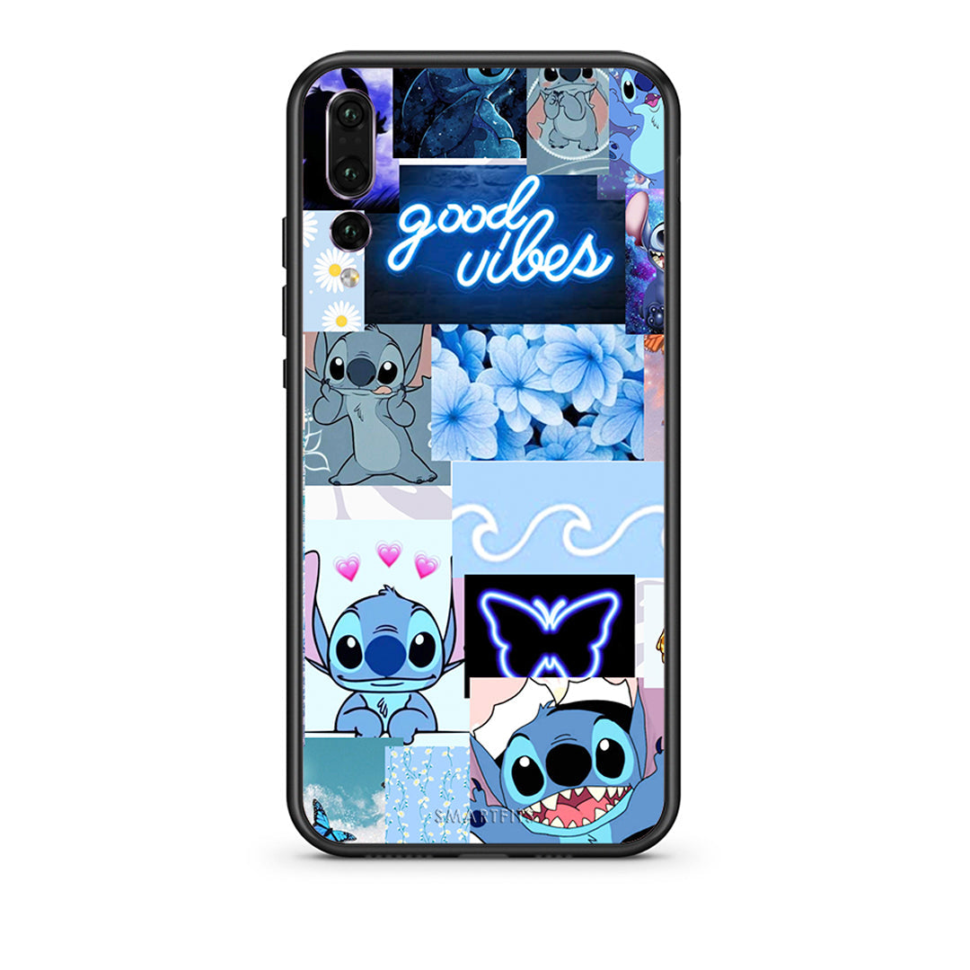 huawei p20 pro Collage Good Vibes Θήκη Αγίου Βαλεντίνου από τη Smartfits με σχέδιο στο πίσω μέρος και μαύρο περίβλημα | Smartphone case with colorful back and black bezels by Smartfits