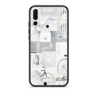 huawei p20 pro Collage Make Me Wonder Θήκη Αγίου Βαλεντίνου από τη Smartfits με σχέδιο στο πίσω μέρος και μαύρο περίβλημα | Smartphone case with colorful back and black bezels by Smartfits