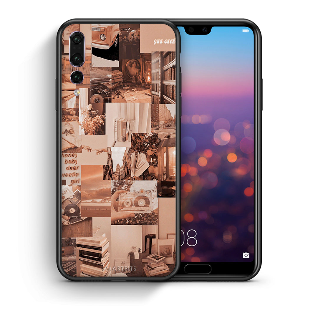 Θήκη Αγίου Βαλεντίνου Huawei P20 Pro Collage You Can από τη Smartfits με σχέδιο στο πίσω μέρος και μαύρο περίβλημα | Huawei P20 Pro Collage You Can case with colorful back and black bezels