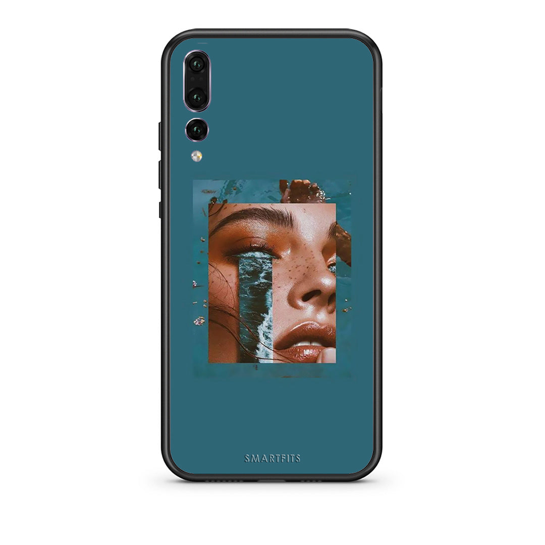 huawei p20 pro Cry An Ocean θήκη από τη Smartfits με σχέδιο στο πίσω μέρος και μαύρο περίβλημα | Smartphone case with colorful back and black bezels by Smartfits