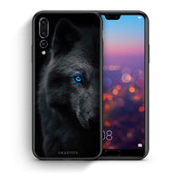 Thumbnail for Θήκη Huawei P20 Pro Dark Wolf από τη Smartfits με σχέδιο στο πίσω μέρος και μαύρο περίβλημα | Huawei P20 Pro Dark Wolf case with colorful back and black bezels