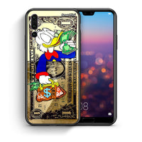 Thumbnail for Θήκη Huawei P20 Pro Duck Money από τη Smartfits με σχέδιο στο πίσω μέρος και μαύρο περίβλημα | Huawei P20 Pro Duck Money case with colorful back and black bezels