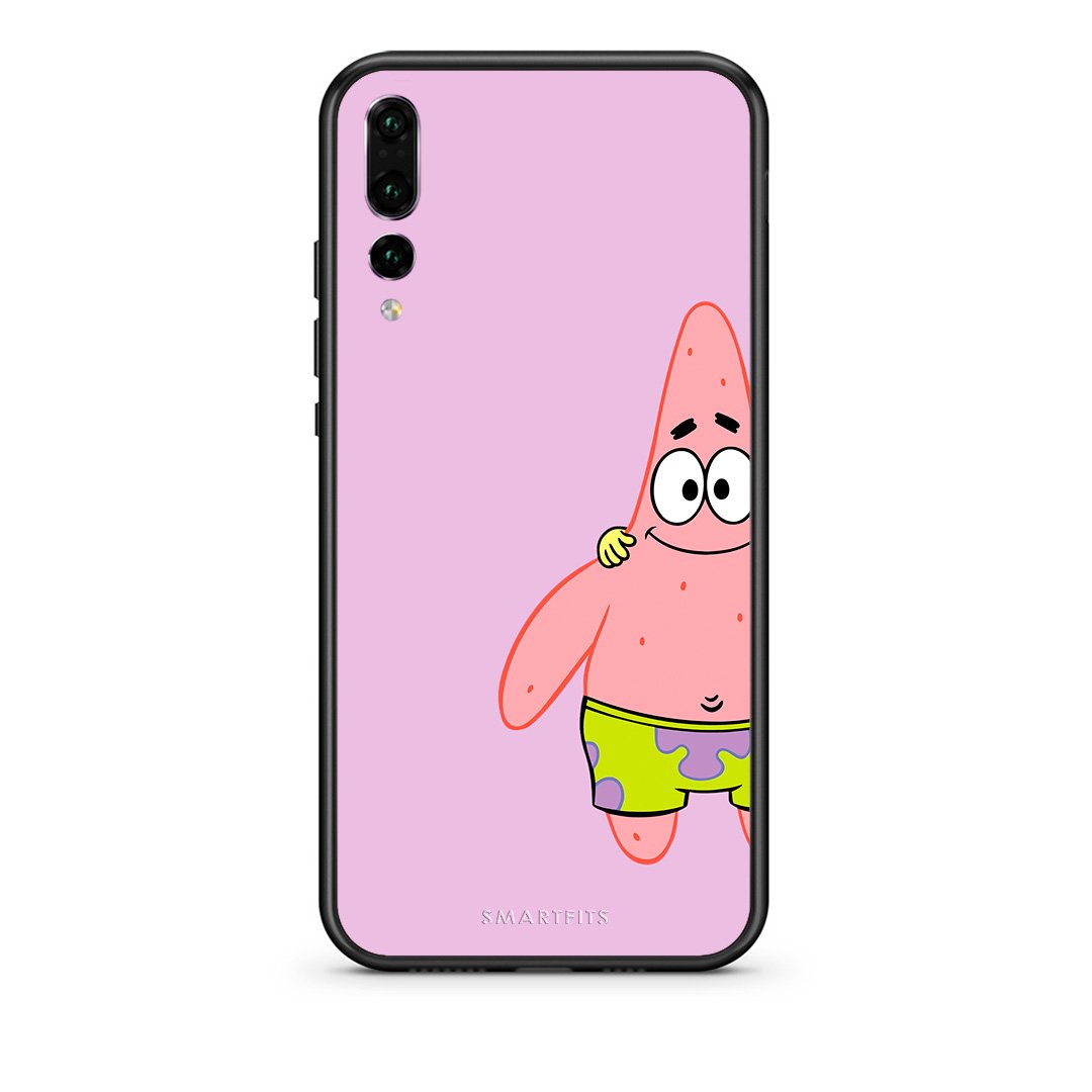 huawei p20 pro  Friends Patrick θήκη από τη Smartfits με σχέδιο στο πίσω μέρος και μαύρο περίβλημα | Smartphone case with colorful back and black bezels by Smartfits