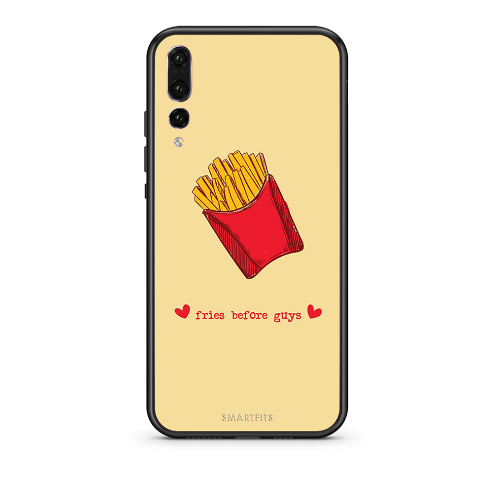 huawei p20 pro Fries Before Guys Θήκη Αγίου Βαλεντίνου από τη Smartfits με σχέδιο στο πίσω μέρος και μαύρο περίβλημα | Smartphone case with colorful back and black bezels by Smartfits