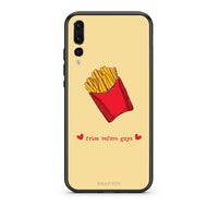 Thumbnail for huawei p20 pro Fries Before Guys Θήκη Αγίου Βαλεντίνου από τη Smartfits με σχέδιο στο πίσω μέρος και μαύρο περίβλημα | Smartphone case with colorful back and black bezels by Smartfits