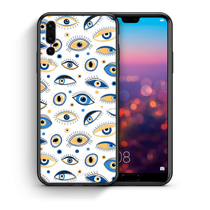 Θήκη Huawei P20 Pro Ftou Ftou από τη Smartfits με σχέδιο στο πίσω μέρος και μαύρο περίβλημα | Huawei P20 Pro Ftou Ftou case with colorful back and black bezels