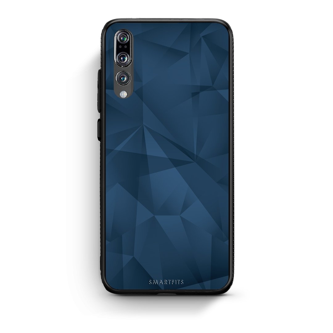 39 - huawei p20 pro Blue Abstract Geometric case, cover, bumper