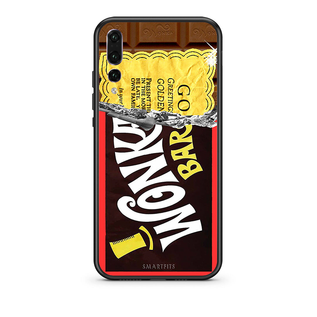 huawei p20 pro Golden Ticket θήκη από τη Smartfits με σχέδιο στο πίσω μέρος και μαύρο περίβλημα | Smartphone case with colorful back and black bezels by Smartfits