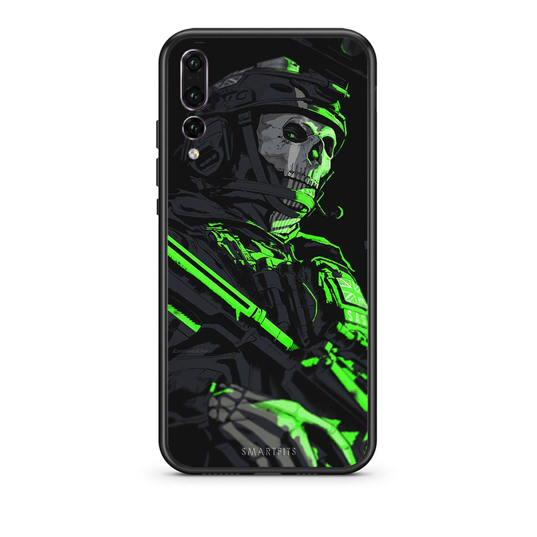 huawei p20 pro Green Soldier Θήκη Αγίου Βαλεντίνου από τη Smartfits με σχέδιο στο πίσω μέρος και μαύρο περίβλημα | Smartphone case with colorful back and black bezels by Smartfits