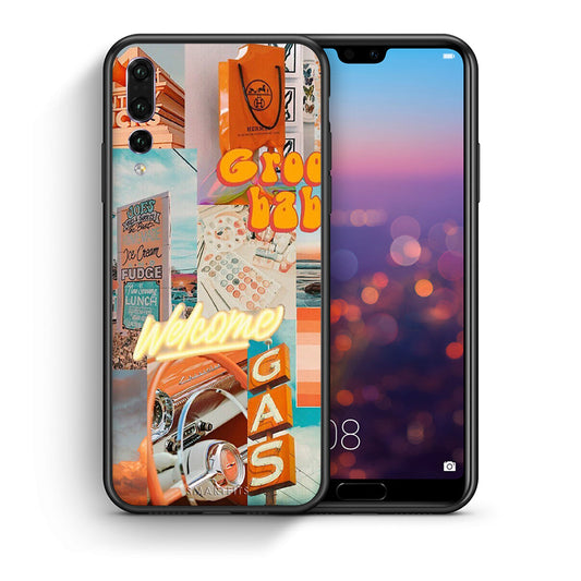 Θήκη Αγίου Βαλεντίνου Huawei P20 Pro Groovy Babe από τη Smartfits με σχέδιο στο πίσω μέρος και μαύρο περίβλημα | Huawei P20 Pro Groovy Babe case with colorful back and black bezels