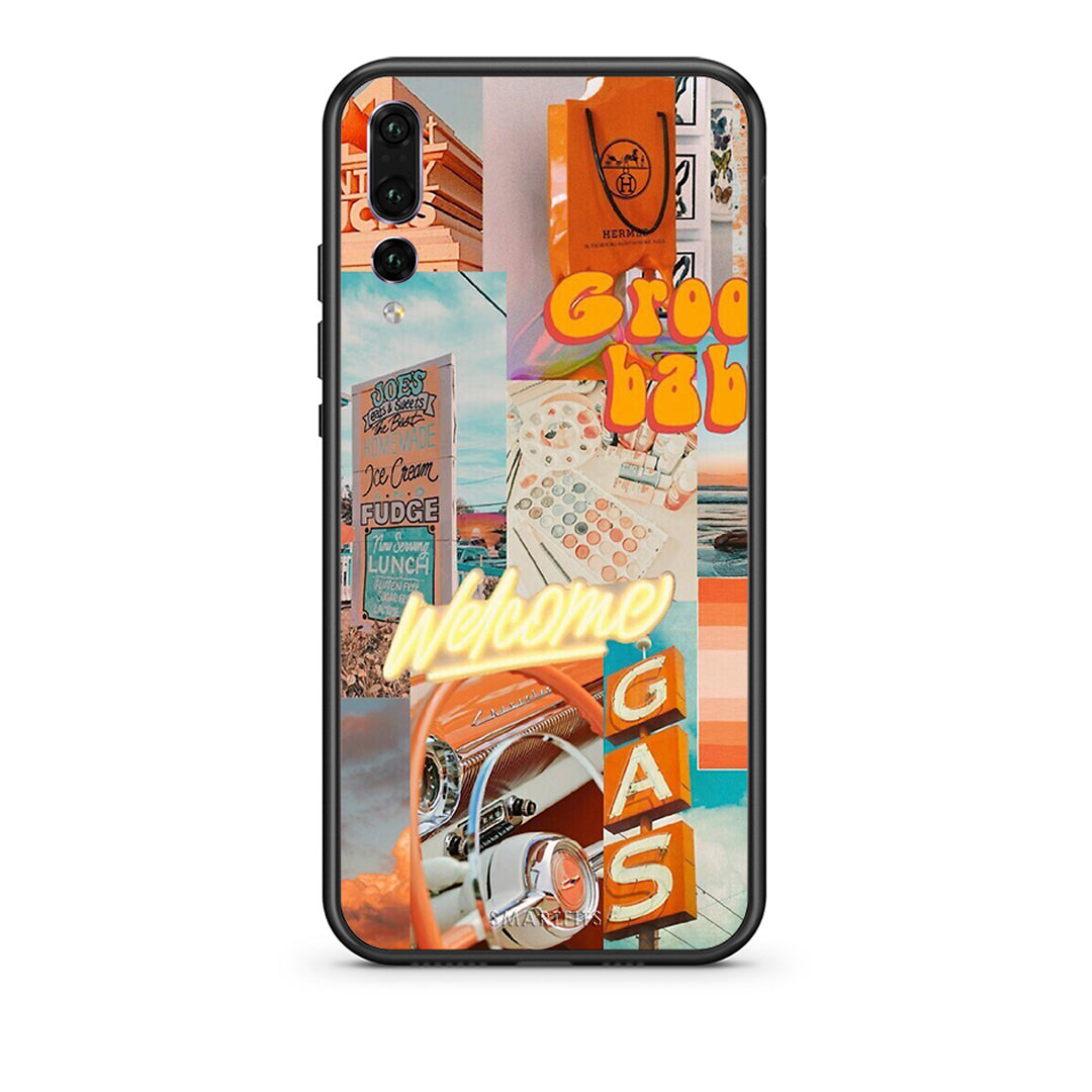 huawei p20 pro Groovy Babe Θήκη Αγίου Βαλεντίνου από τη Smartfits με σχέδιο στο πίσω μέρος και μαύρο περίβλημα | Smartphone case with colorful back and black bezels by Smartfits