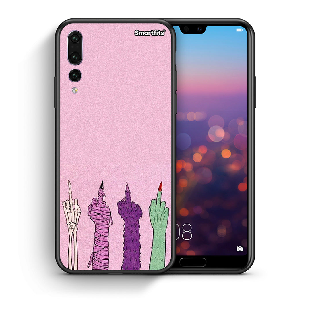 Θήκη Huawei P20 Pro Halloween Be A Lady από τη Smartfits με σχέδιο στο πίσω μέρος και μαύρο περίβλημα | Huawei P20 Pro Halloween Be A Lady case with colorful back and black bezels