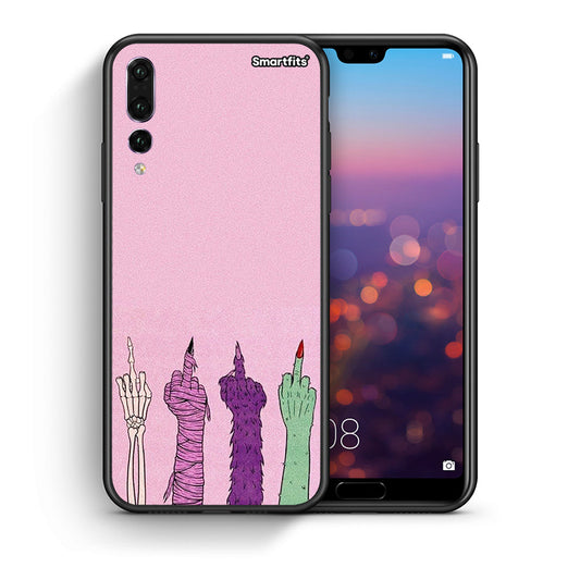 Θήκη Huawei P20 Pro Halloween Be A Lady από τη Smartfits με σχέδιο στο πίσω μέρος και μαύρο περίβλημα | Huawei P20 Pro Halloween Be A Lady case with colorful back and black bezels