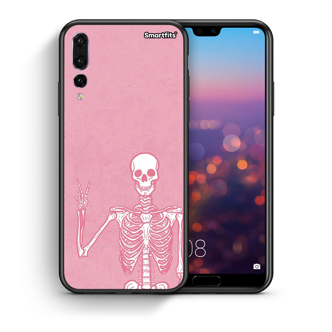 Θήκη Huawei P20 Pro Halloween Motivation από τη Smartfits με σχέδιο στο πίσω μέρος και μαύρο περίβλημα | Huawei P20 Pro Halloween Motivation case with colorful back and black bezels