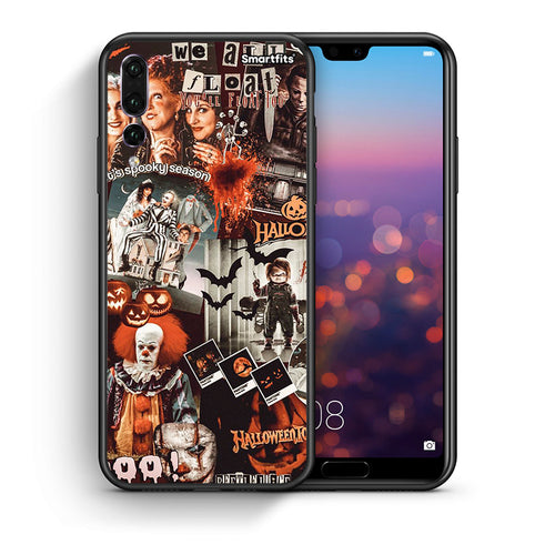Θήκη Huawei P20 Pro Halloween Spooky Season από τη Smartfits με σχέδιο στο πίσω μέρος και μαύρο περίβλημα | Huawei P20 Pro Halloween Spooky Season case with colorful back and black bezels