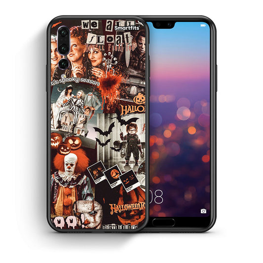 Θήκη Huawei P20 Pro Halloween Spooky Season από τη Smartfits με σχέδιο στο πίσω μέρος και μαύρο περίβλημα | Huawei P20 Pro Halloween Spooky Season case with colorful back and black bezels