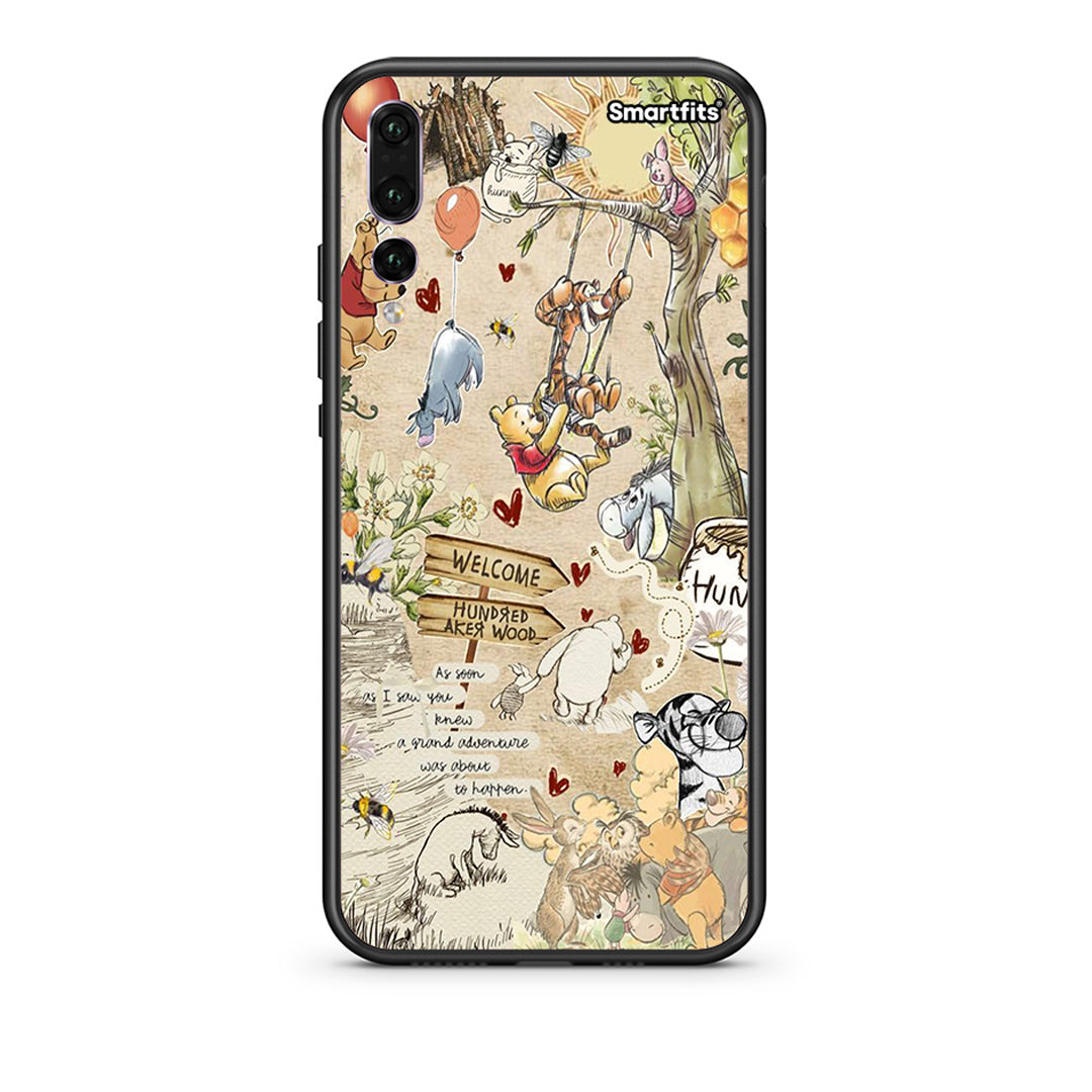 huawei p20 pro Happy Friends θήκη από τη Smartfits με σχέδιο στο πίσω μέρος και μαύρο περίβλημα | Smartphone case with colorful back and black bezels by Smartfits