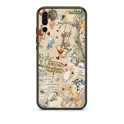 huawei p20 pro Happy Friends θήκη από τη Smartfits με σχέδιο στο πίσω μέρος και μαύρο περίβλημα | Smartphone case with colorful back and black bezels by Smartfits