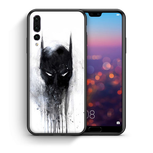 Θήκη Huawei P20 Pro Paint Bat Hero από τη Smartfits με σχέδιο στο πίσω μέρος και μαύρο περίβλημα | Huawei P20 Pro Paint Bat Hero case with colorful back and black bezels