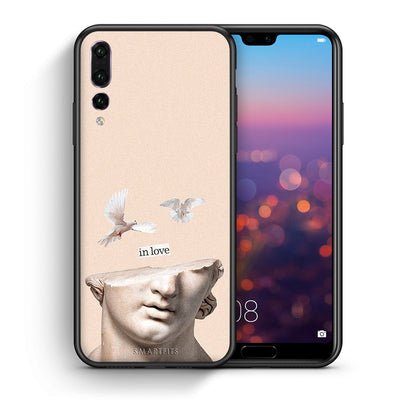 Θήκη Huawei P20 Pro In Love από τη Smartfits με σχέδιο στο πίσω μέρος και μαύρο περίβλημα | Huawei P20 Pro In Love case with colorful back and black bezels