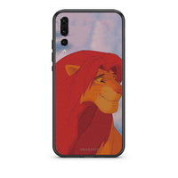 Thumbnail for huawei p20 pro Lion Love 1 Θήκη Αγίου Βαλεντίνου από τη Smartfits με σχέδιο στο πίσω μέρος και μαύρο περίβλημα | Smartphone case with colorful back and black bezels by Smartfits