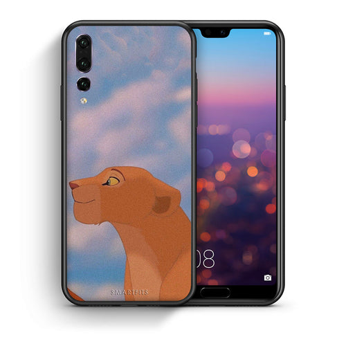 Θήκη Αγίου Βαλεντίνου Huawei P20 Pro Lion Love 2 από τη Smartfits με σχέδιο στο πίσω μέρος και μαύρο περίβλημα | Huawei P20 Pro Lion Love 2 case with colorful back and black bezels