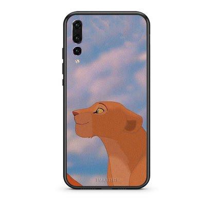 huawei p20 pro Lion Love 2 Θήκη Αγίου Βαλεντίνου από τη Smartfits με σχέδιο στο πίσω μέρος και μαύρο περίβλημα | Smartphone case with colorful back and black bezels by Smartfits