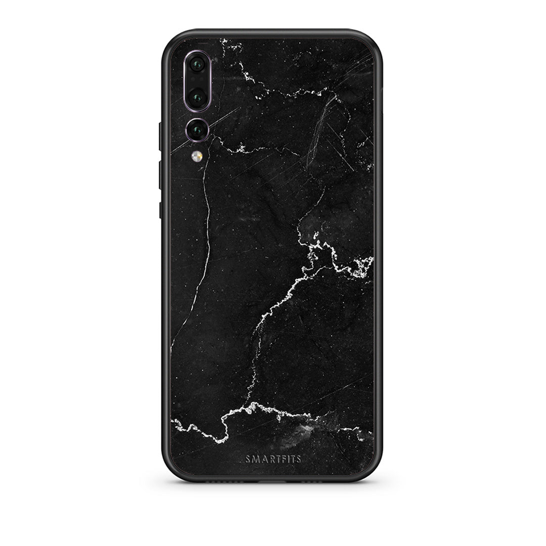 huawei p20 pro Marble Black θήκη από τη Smartfits με σχέδιο στο πίσω μέρος και μαύρο περίβλημα | Smartphone case with colorful back and black bezels by Smartfits