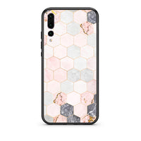 Thumbnail for 4 - huawei p20 pro Hexagon Pink Marble case, cover, bumper