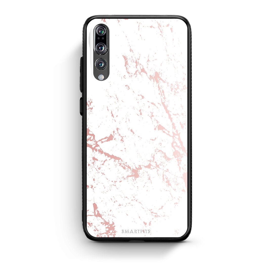 116 - huawei p20 pro Pink Splash Marble case, cover, bumper