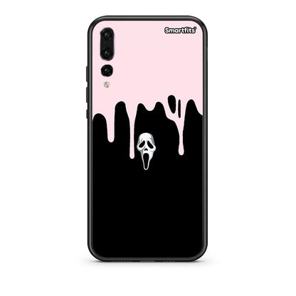 huawei p20 pro Melting Halloween Mask Θήκη από τη Smartfits με σχέδιο στο πίσω μέρος και μαύρο περίβλημα | Smartphone case with colorful back and black bezels by Smartfits