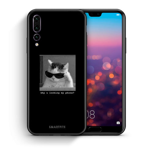 Θήκη Huawei P20 Pro Meme Cat από τη Smartfits με σχέδιο στο πίσω μέρος και μαύρο περίβλημα | Huawei P20 Pro Meme Cat case with colorful back and black bezels