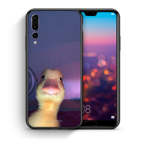 Θήκη Huawei P20 Pro Meme Duck από τη Smartfits με σχέδιο στο πίσω μέρος και μαύρο περίβλημα | Huawei P20 Pro Meme Duck case with colorful back and black bezels