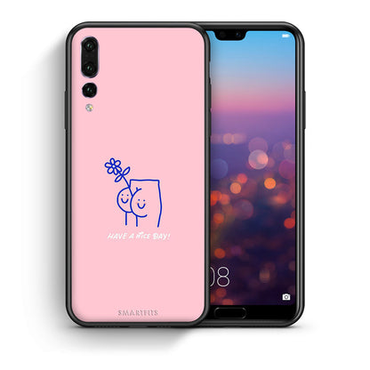Θήκη Huawei P20 Pro Nice Day από τη Smartfits με σχέδιο στο πίσω μέρος και μαύρο περίβλημα | Huawei P20 Pro Nice Day case with colorful back and black bezels