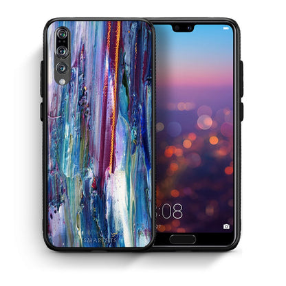 Θήκη Huawei P20 Pro Winter Paint από τη Smartfits με σχέδιο στο πίσω μέρος και μαύρο περίβλημα | Huawei P20 Pro Winter Paint case with colorful back and black bezels