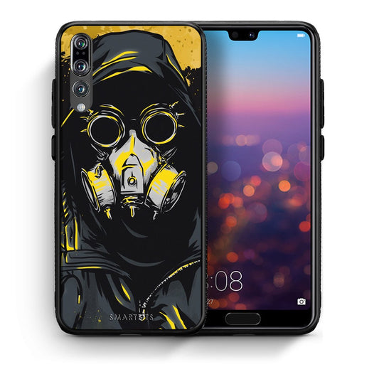 Θήκη Huawei P20 Pro Mask PopArt από τη Smartfits με σχέδιο στο πίσω μέρος και μαύρο περίβλημα | Huawei P20 Pro Mask PopArt case with colorful back and black bezels