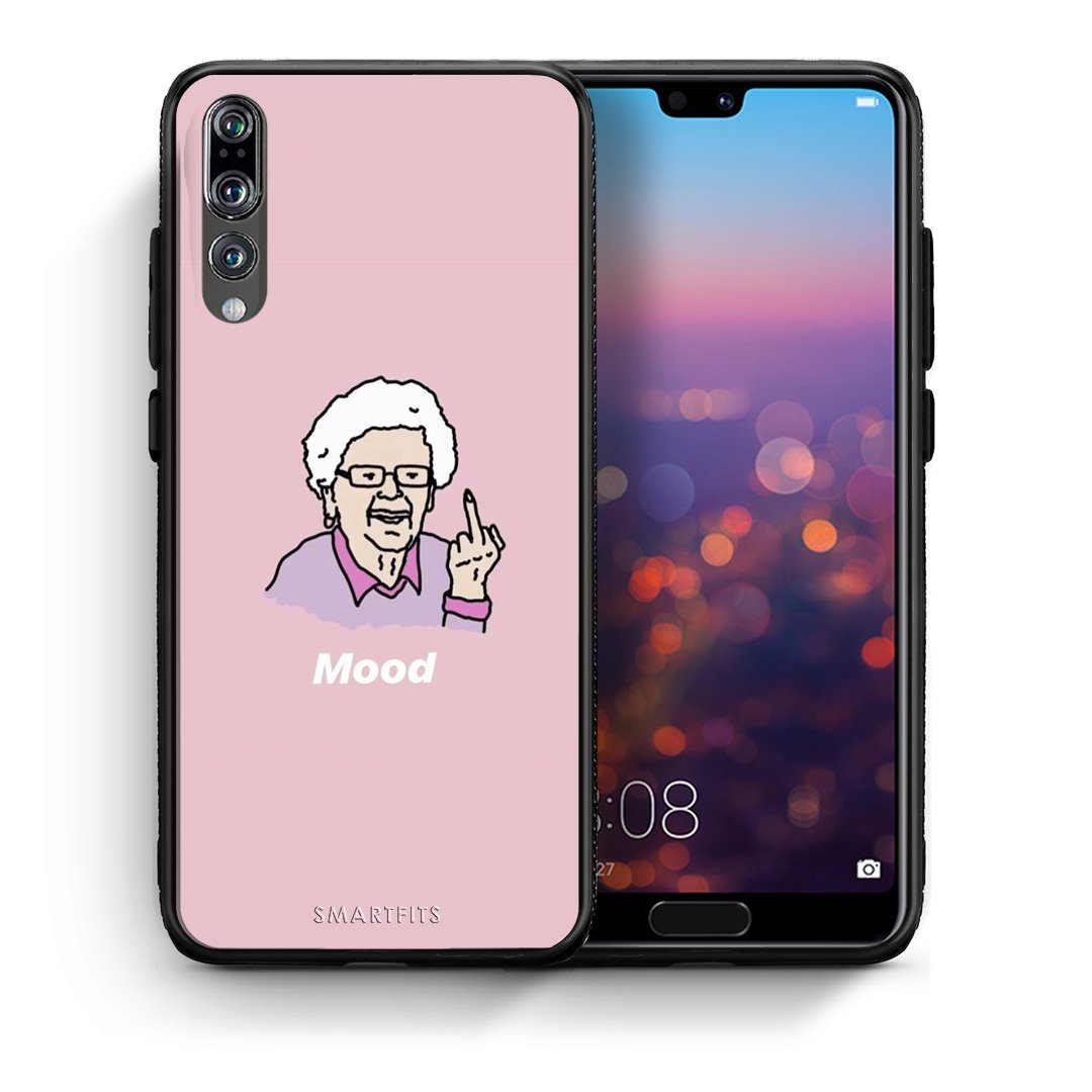 Θήκη Huawei P20 Pro Mood PopArt από τη Smartfits με σχέδιο στο πίσω μέρος και μαύρο περίβλημα | Huawei P20 Pro Mood PopArt case with colorful back and black bezels