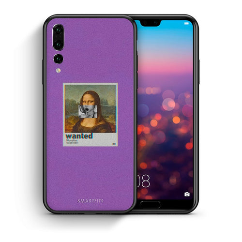 Θήκη Huawei P20 Pro Monalisa Popart από τη Smartfits με σχέδιο στο πίσω μέρος και μαύρο περίβλημα | Huawei P20 Pro Monalisa Popart case with colorful back and black bezels