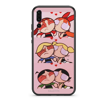 huawei p20 pro Puff Love Θήκη Αγίου Βαλεντίνου από τη Smartfits με σχέδιο στο πίσω μέρος και μαύρο περίβλημα | Smartphone case with colorful back and black bezels by Smartfits