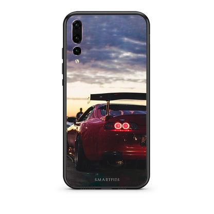 huawei p20 pro Racing Supra θήκη από τη Smartfits με σχέδιο στο πίσω μέρος και μαύρο περίβλημα | Smartphone case with colorful back and black bezels by Smartfits