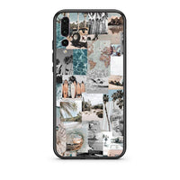 Thumbnail for huawei p20 pro Retro Beach Life Θήκη από τη Smartfits με σχέδιο στο πίσω μέρος και μαύρο περίβλημα | Smartphone case with colorful back and black bezels by Smartfits