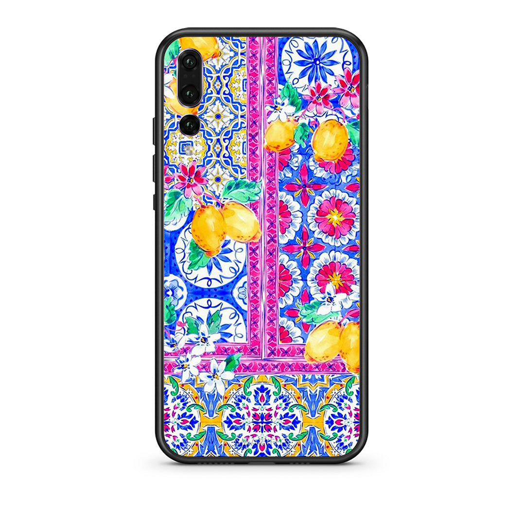huawei p20 pro Retro Spring θήκη από τη Smartfits με σχέδιο στο πίσω μέρος και μαύρο περίβλημα | Smartphone case with colorful back and black bezels by Smartfits