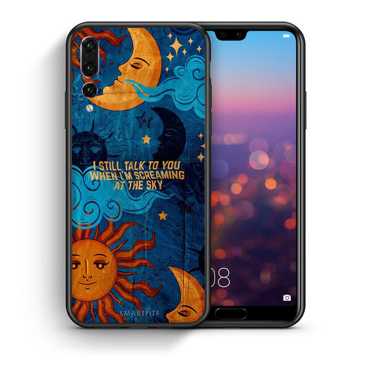 Θήκη Huawei P20 Pro Screaming Sky από τη Smartfits με σχέδιο στο πίσω μέρος και μαύρο περίβλημα | Huawei P20 Pro Screaming Sky case with colorful back and black bezels