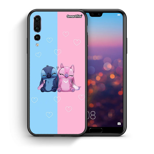 Θήκη Huawei P20 Pro Stitch And Angel από τη Smartfits με σχέδιο στο πίσω μέρος και μαύρο περίβλημα | Huawei P20 Pro Stitch And Angel case with colorful back and black bezels