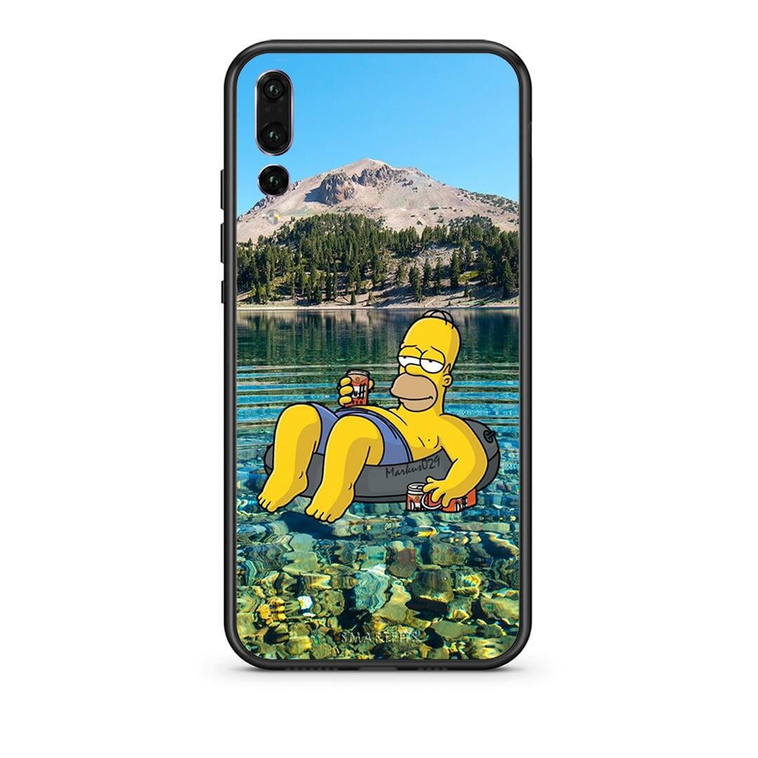 huawei p20 pro Summer Happiness Θήκη από τη Smartfits με σχέδιο στο πίσω μέρος και μαύρο περίβλημα | Smartphone case with colorful back and black bezels by Smartfits