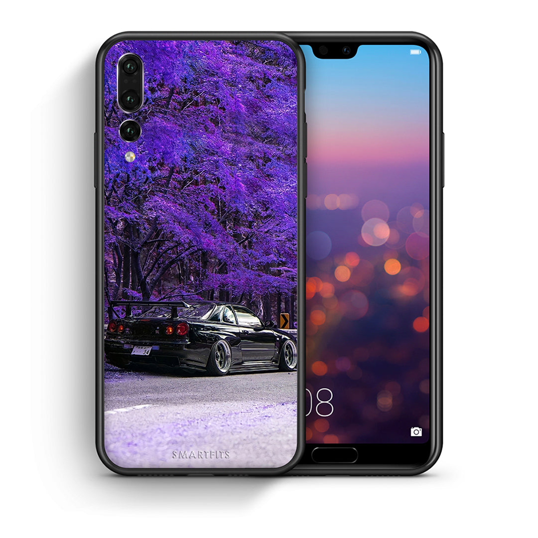 Θήκη Αγίου Βαλεντίνου Huawei P20 Pro Super Car από τη Smartfits με σχέδιο στο πίσω μέρος και μαύρο περίβλημα | Huawei P20 Pro Super Car case with colorful back and black bezels