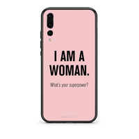 Thumbnail for huawei p20 pro Superpower Woman θήκη από τη Smartfits με σχέδιο στο πίσω μέρος και μαύρο περίβλημα | Smartphone case with colorful back and black bezels by Smartfits