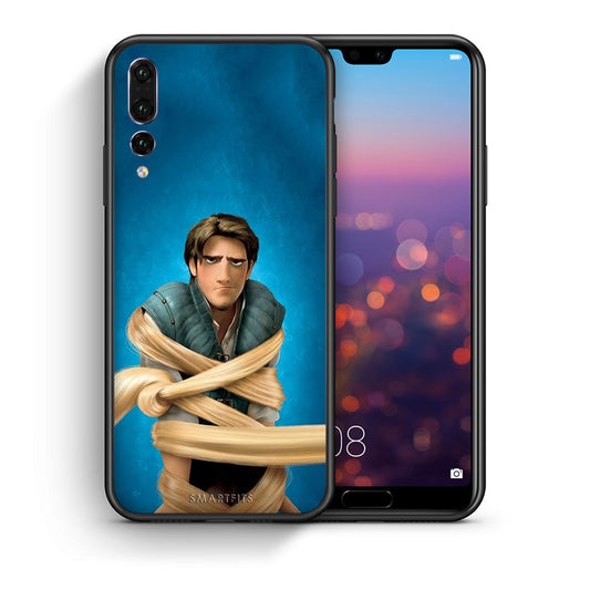 Θήκη Αγίου Βαλεντίνου Huawei P20 Pro Tangled 1 από τη Smartfits με σχέδιο στο πίσω μέρος και μαύρο περίβλημα | Huawei P20 Pro Tangled 1 case with colorful back and black bezels